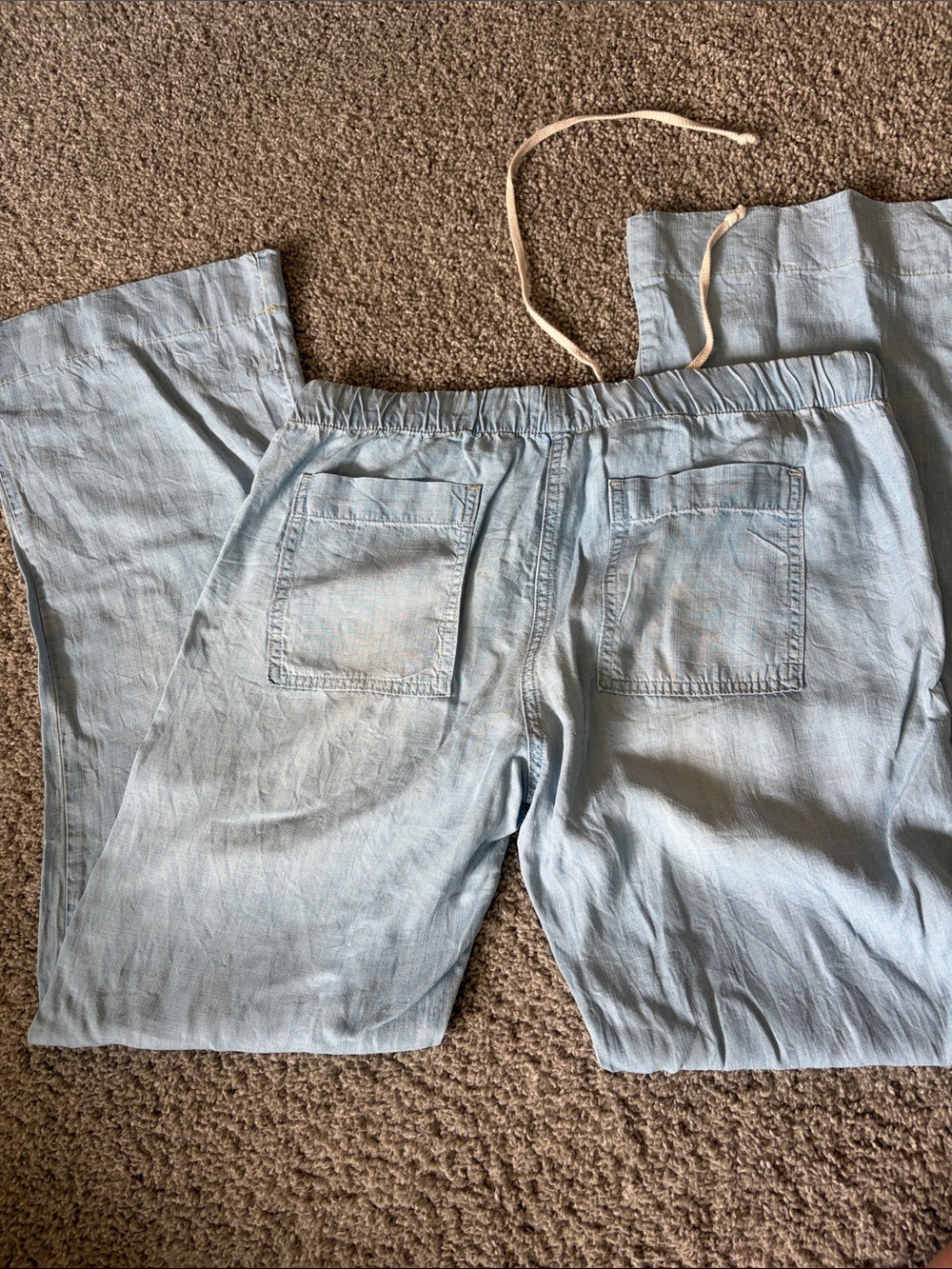 cloth & stone Light Blue Wide Leg Pants - Picture 2 of 4